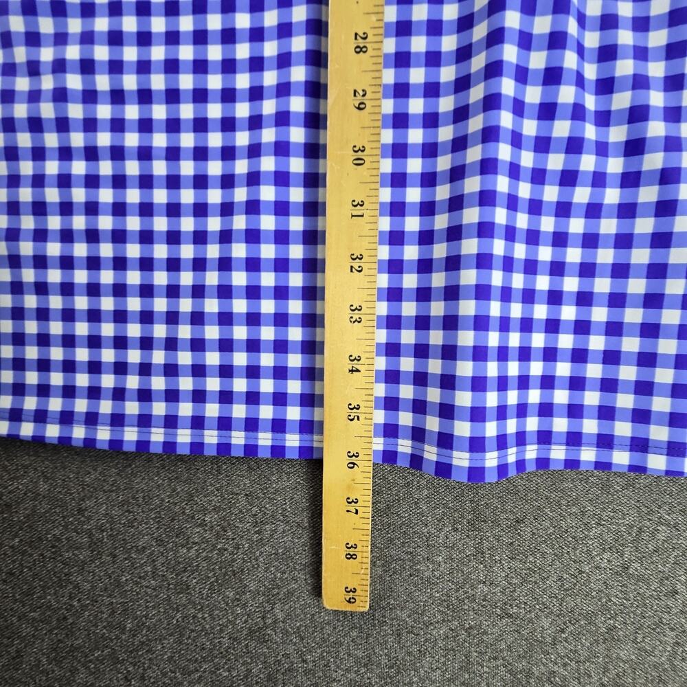 Jude Connally Shift Dress M Blue White Gingham Iris Florence Jude Cloth - Picture 7 of 9